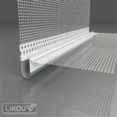 LIKOV LD-NH R PVC 06 lišta dilatační rohová 2D se  sklovláknitou tk. 100/100mm délka 2,5m